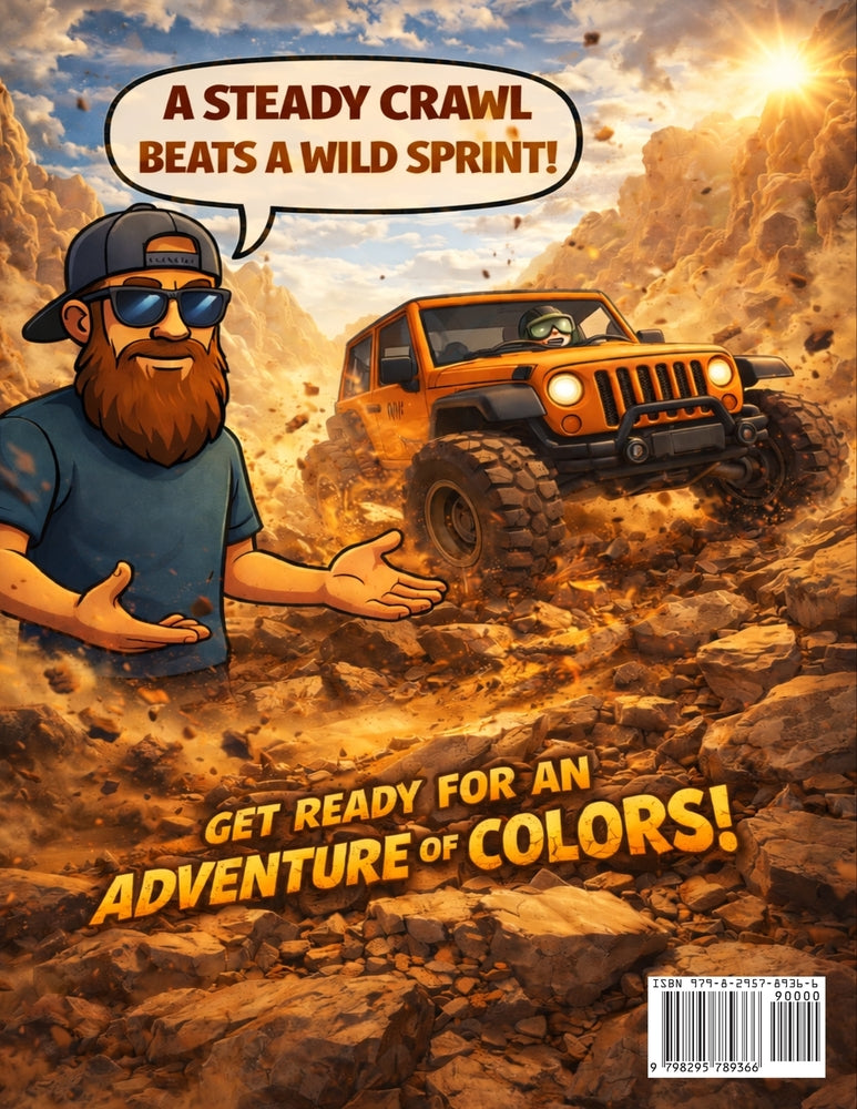 Rock Crawling & 4x4 Coloring Book for Kids & Adults | Adventure Groms | 50 Pages