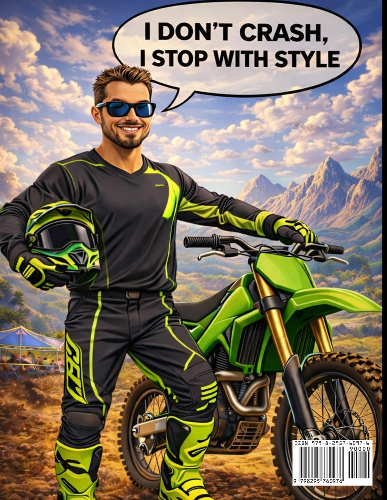 Motocross Coloring Book for Kids & Adults | Adventure Groms | 50 Pages